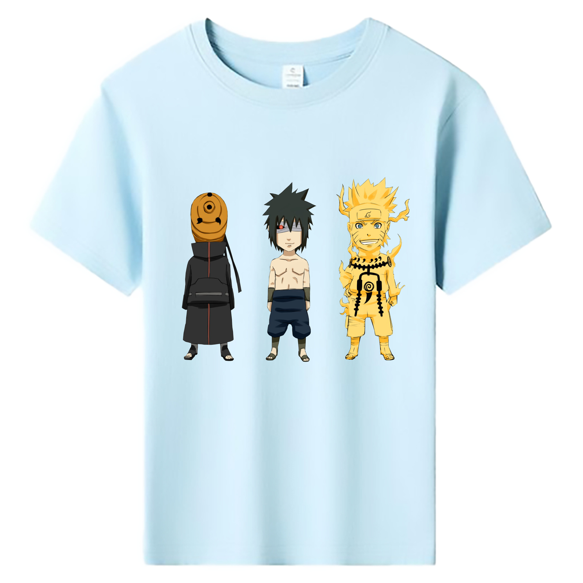 （画像用） NARUTO -ナルト- うちは サスケ Uchiha Sasuke 綿100％キッズTシャツ（フロントプリント）